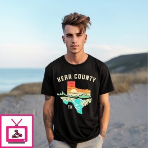 Kerr County Strong Texas Map T-Shirt