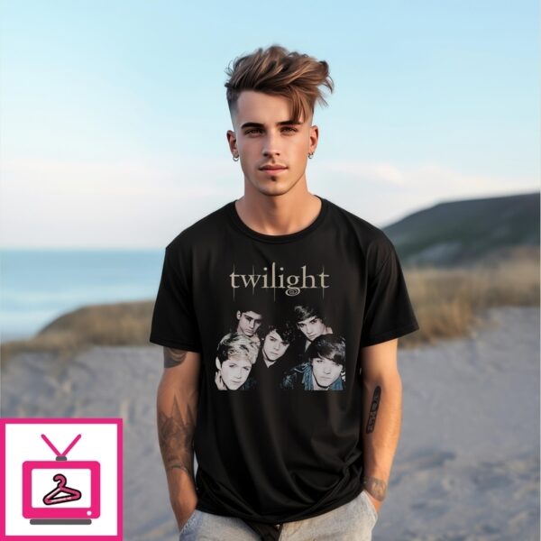 Louis’ Friend Wearing Twilight A New 1D Parody T-Shirt