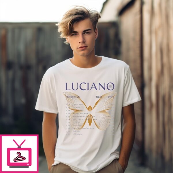Luciano Seductive Tour 2024 Dates Butterfly T-Shirts