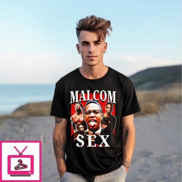 Malcolm X Sex Picture Collage T-Shirt