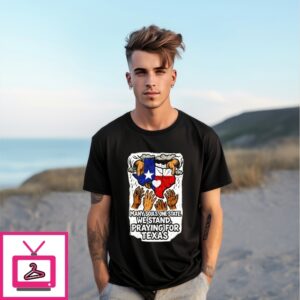 Many Souls One State We Stand Praying For Texas T-Shirt