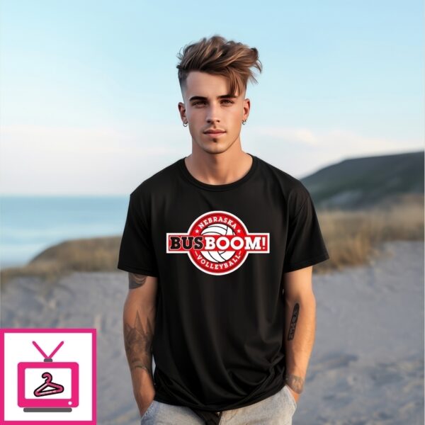 Nebraska Volleyball Busboom Logo T-Shirt