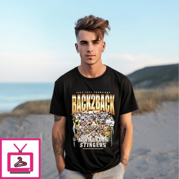 Normanton Stingers 2023 2034 Champions Back 2 Back T-Shirt