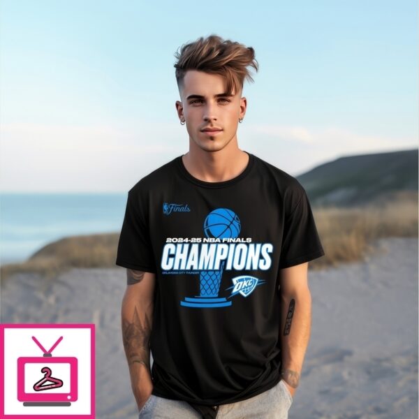 Oklahoma City Thunder 2025 Finals Champions Playoff Jump Pass T-Shirt