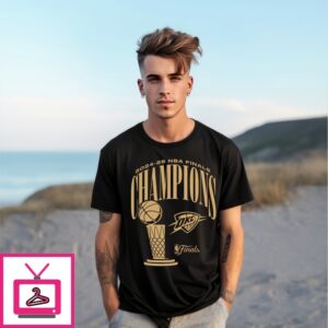 Oklahoma City Thunder 2025 Nba Finals Champions Roster Trophy T-Shirt