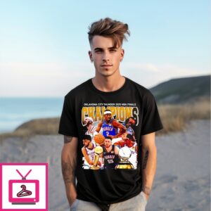 Oklahoma City Thunder ’25 Nba Finals Champions All Team Graphic T-Shirt