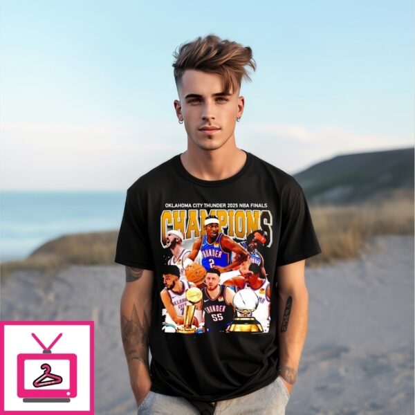 Oklahoma City Thunder ’25 Nba Finals Champions All Team Graphic T-Shirt
