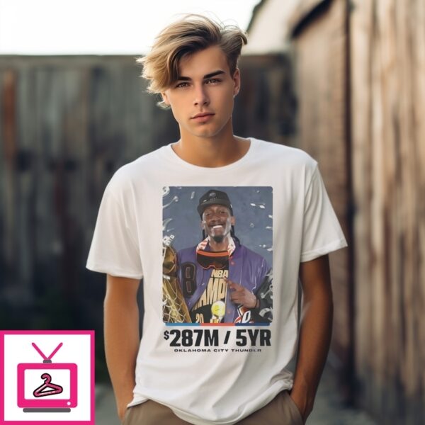 Oklahoma City Thunder All Nba Star Jalen Williams 287M 5 Year T-Shirt