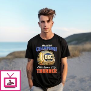 Oklahoma City Thunder Ring 2025 Nba Finals Champions T-Shirt