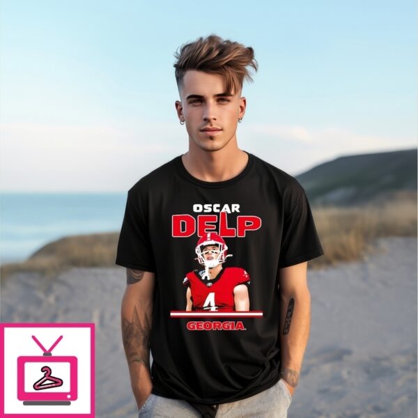 Oscar Delp Georgia Bulldogs Illustrated T-Shirt