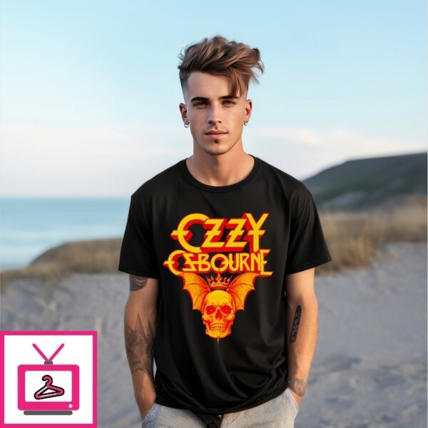 Ozzy Osbourne Skull Bat Wing Crown T-Shirt