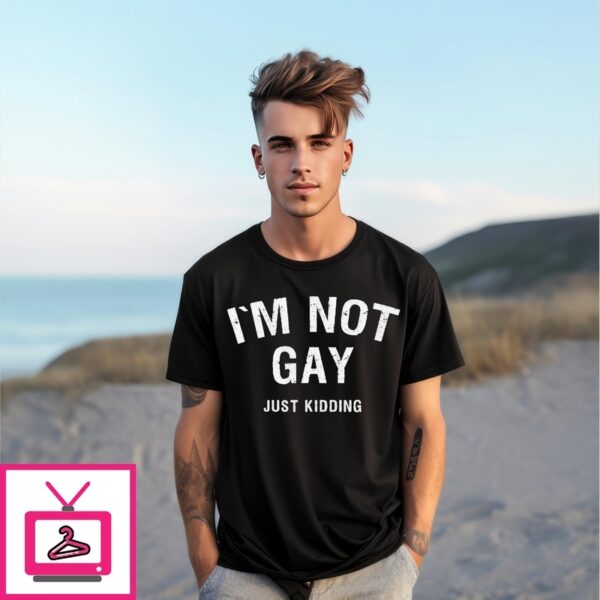 Papa Meat Im Not Gay Just Kidding Vintage T-Shirt