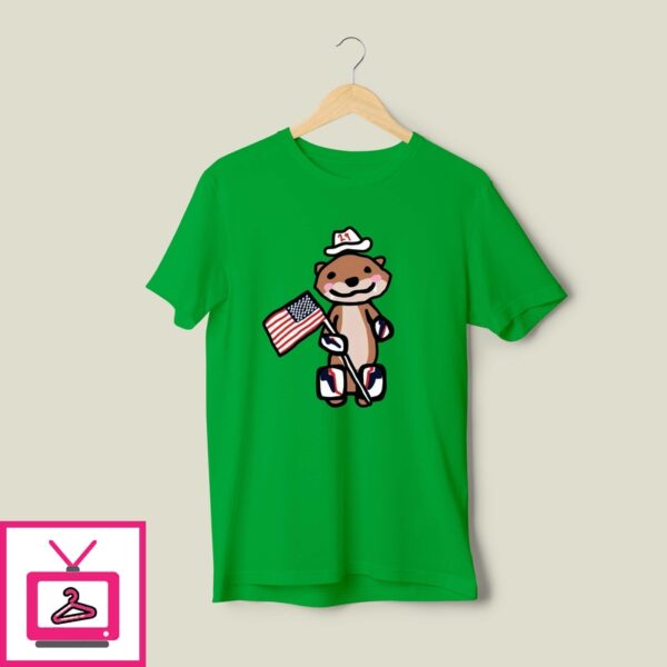 Patriotic Otter Flag T-Shirt