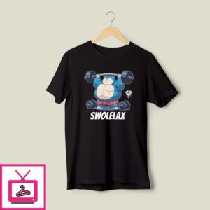 Pokemon Snorlax Swolelax Parody Gym Lover T-Shirt