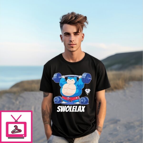 Pokemon Snorlax Swolelax Parody Gym Lover T-Shirt