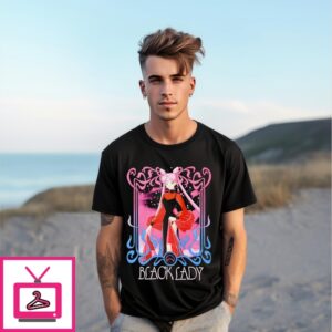 Pretty Guardian Sailor Moon Black Lady Girls T-Shirt