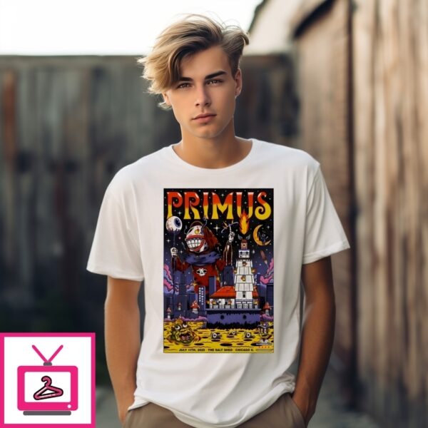 Primus Chicago Shows On Jul 11 2025 Poster T-Shirt