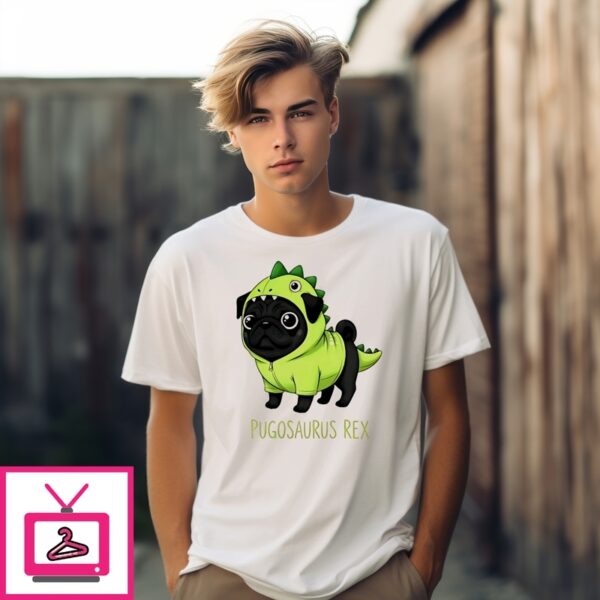 Pugosaurus Rex Bulldog T-Shirt