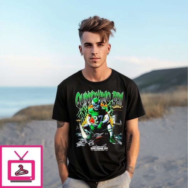 Quinyonamo Bay Quinyon Mitchell Graphic Philadelphia Eagles T-Shirt
