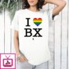 Reganaliyah Wearing I Love Bx Rainbow Shirt