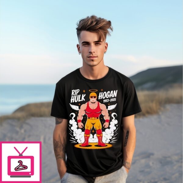 Rip Hulk Hogan 1953 2025 Hulkamania Angel T-Shirt