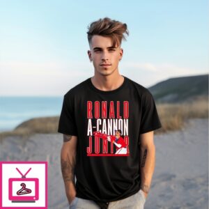 Ronald Acuña Jr A-Cannon Jr Atlanta Braves T-Shirt