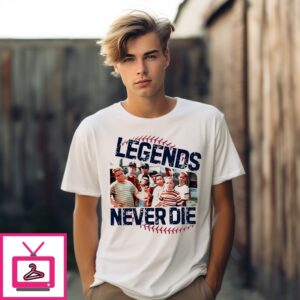 Sandlot Legends Never Die Baseball T-Shirt
