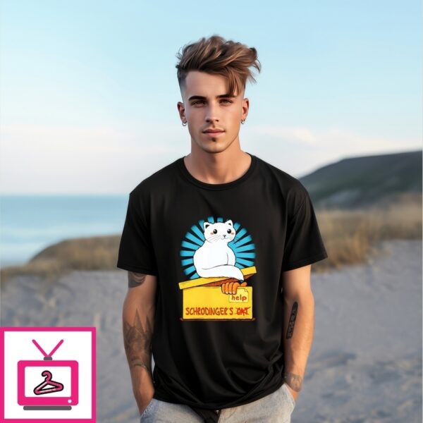 Schrodinger In A Box Cat T-Shirt