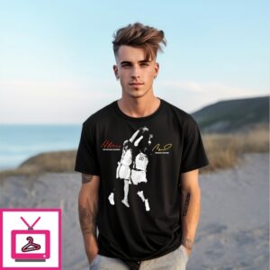 Shai Gilgeous-Alexander And Bennedict Mathurin Nba Finals 2025 Playing Signatures T-Shirt