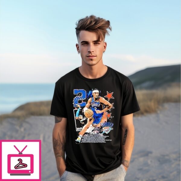 Shai Gilgeous-Alexander Mvp Nba 2025 Oklahoma City Thunder Vintage T-Shirt