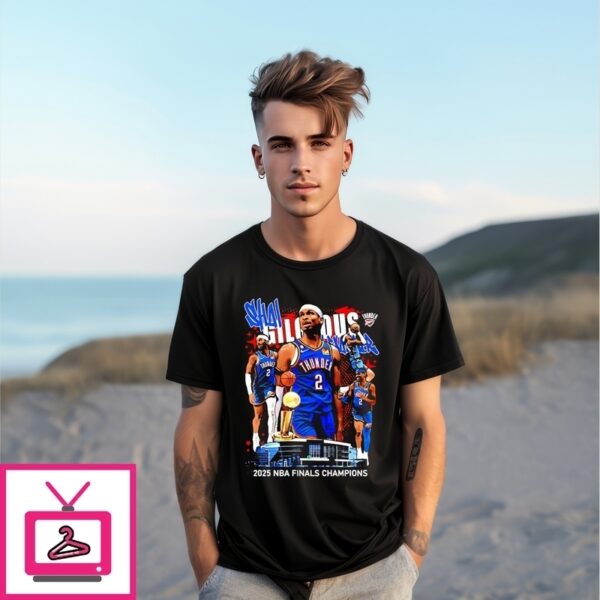 Shai Gilgeous-Alexander Oklahoma City Thunder 2025 Nba Finals Champions T-Shirt