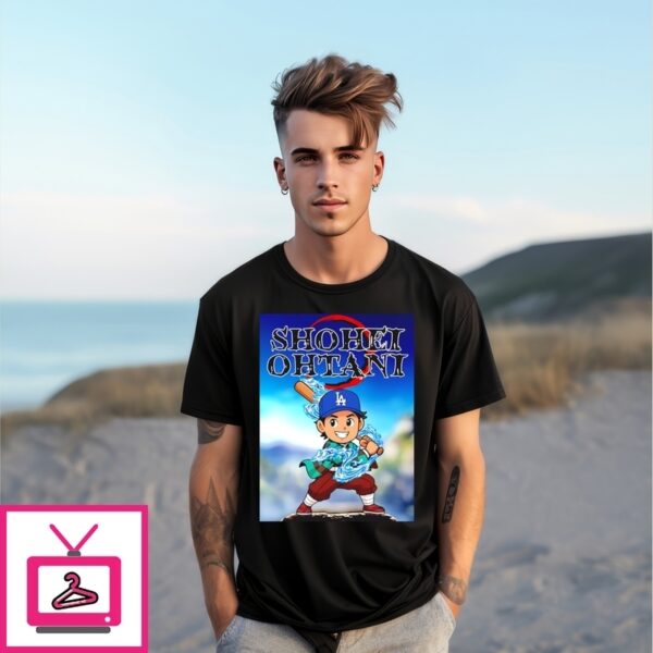 Shohei Ohtani La Dodgers Home Run Chibi T-Shirt