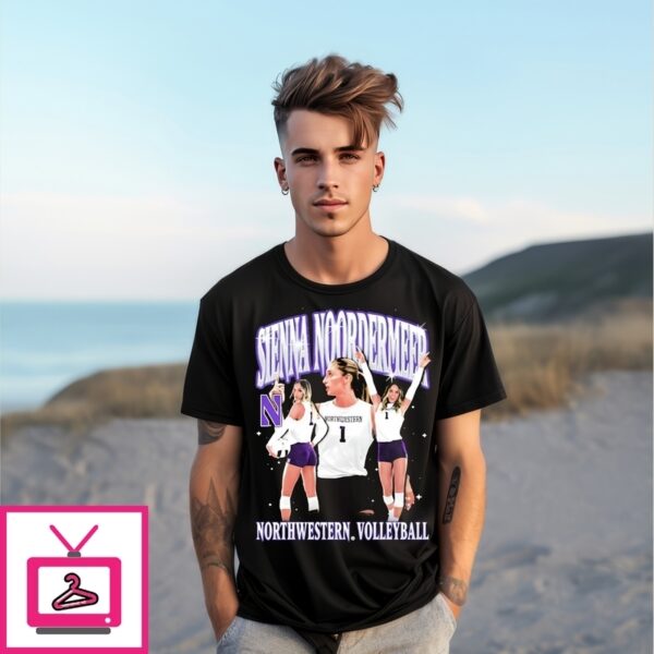 Sienna Noordermeer Northwestern Volleyball Illustrated T-Shirt
