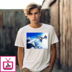 Skydive Felix Baumgartner  X Anime T-Shirt
