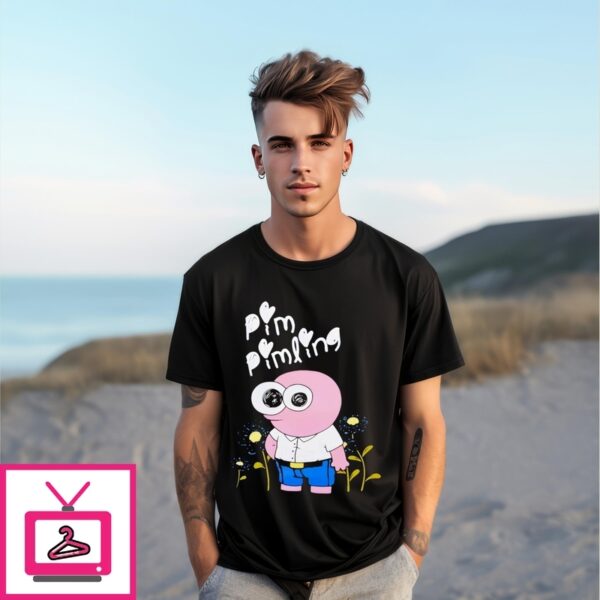 Smiling Friends Pim Pimling Puff Ink Girls T-Shirt