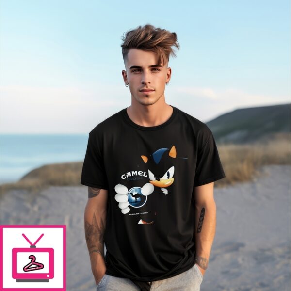 Sonic The Hedgehog Camel Crush Menthol Silver Share A New Adventure T-Shirt