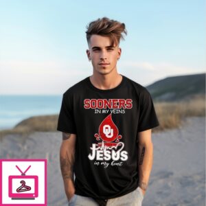 Sooners In My Veins Jesus In My Heart T-Shirt