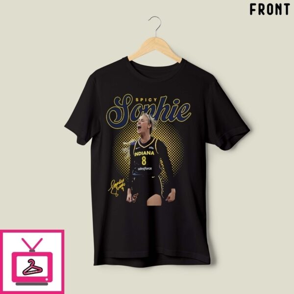 Spicy Sophie Cunningham Screaming Indiana Fever T-Shirt