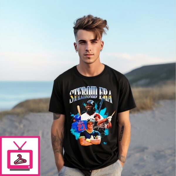 Steroid Era Baseball Player T-Shirt
