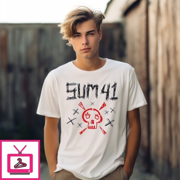 Sum 41 Sketch Logo Skull T-Shirt