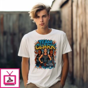 Team Clark Wnba All Star Indy 2025 Art T-Shirt