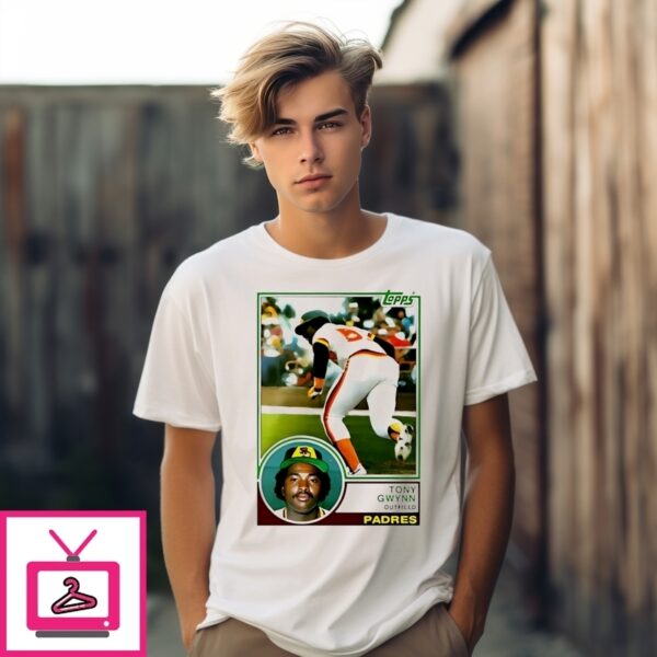 Tony Gwynn Outfield Padres Cards T-Shirt