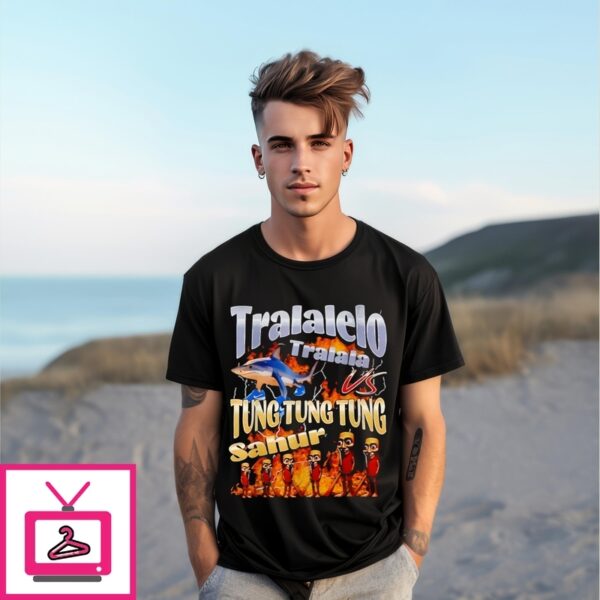 Tung Tung Tung Sahur Tralalero Tralala Italian Brainrot Meme T-Shirt