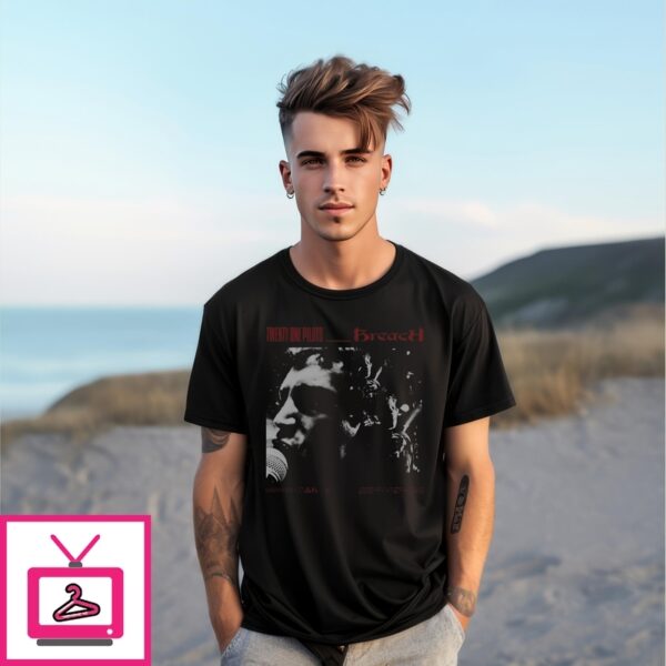 Twenty One Pilots Breach Black Vintage Style Concert T-Shirt