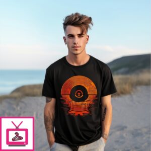 Vinyl Lp Records Sunset Vinyl T-Shirt