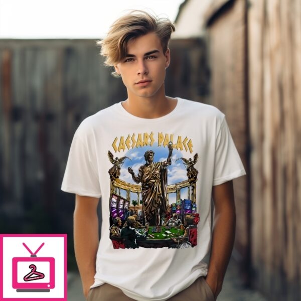 Warren Lotas Caesars Palace Palatial Statue T-Shirt