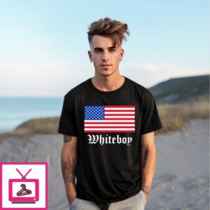 Whiteboy Stars And Stripes Usa Flag T-Shirt