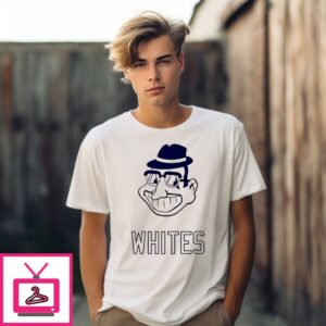 Whites Cleveland Indians Logo T-Shirt