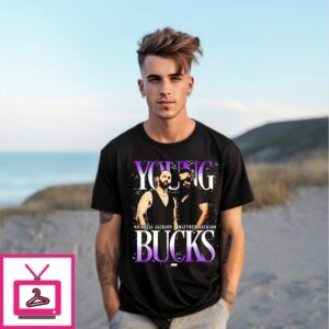 Young Bucks Nicholas And Matthew Mineral Wash Aew T-Shirt