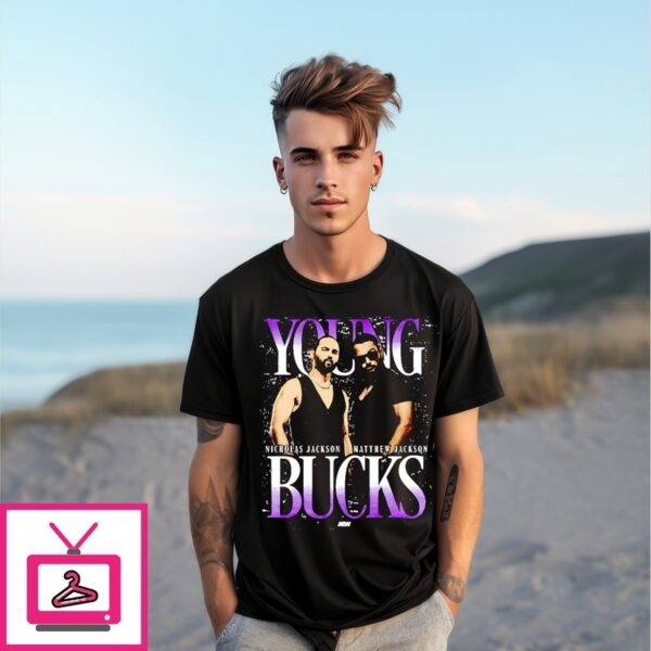 Young Bucks Nicholas And Matthew Mineral Wash Aew T-Shirt